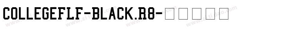 CollegeFLF-Black.R8字体转换