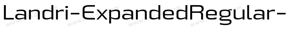 Landri-ExpandedRegular字体转换