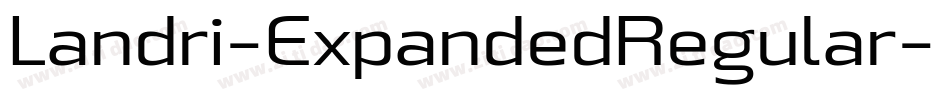 Landri-ExpandedRegular字体转换