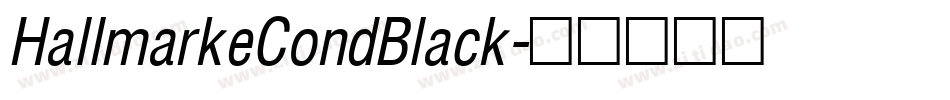 HallmarkeCondBlack字体转换