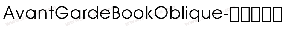 AvantGardeBookOblique字体转换