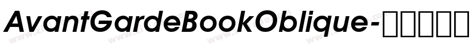 AvantGardeBookOblique字体转换