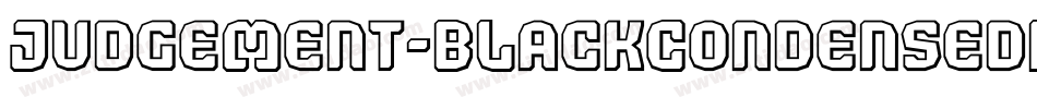 Judgement-BlackCondensedItalic字体转换