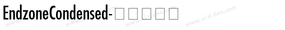 EndzoneCondensed字体转换