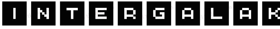 INTERGALAKTIKA字体转换