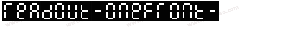 Readout-OneFront字体转换