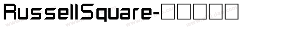 RussellSquare字体转换