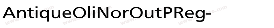 AntiqueOliNorOutPReg字体转换