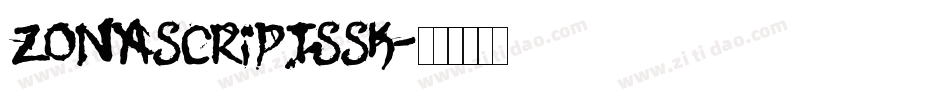 ZonaScriptSSK字体转换