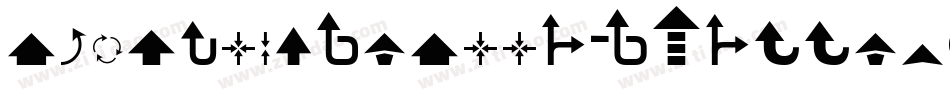 AbcCursiveArrowDotted字体转换