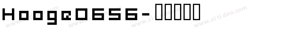 Hooge0656字体转换