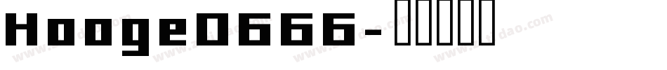 Hooge0666字体转换