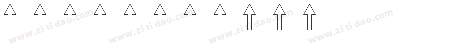 有箭头字库字体转换