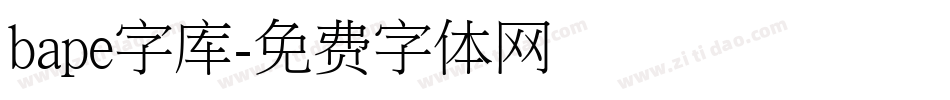 bape字库字体转换