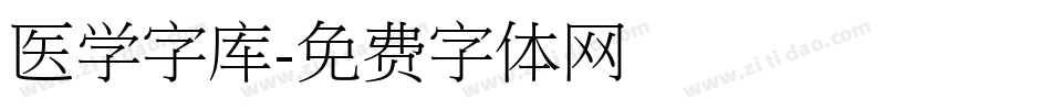 医学字库字体转换