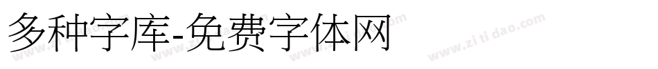 多种字库字体转换