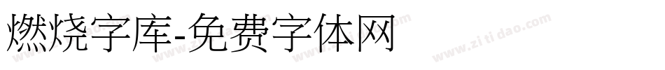 燃烧字库字体转换