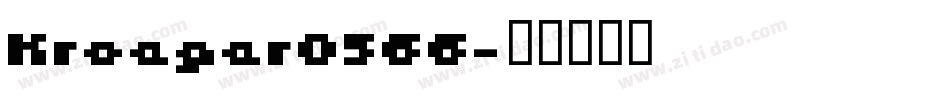 Kroeger0566字体转换