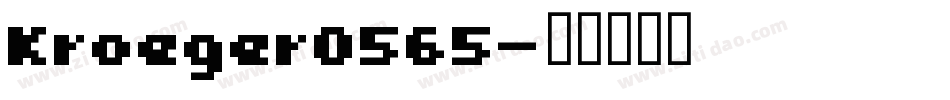 Kroeger0565字体转换