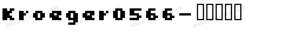 Kroeger0566字体转换