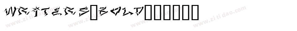 writers_bold字体转换