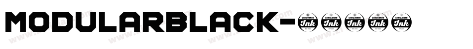 ModularBlack字体转换