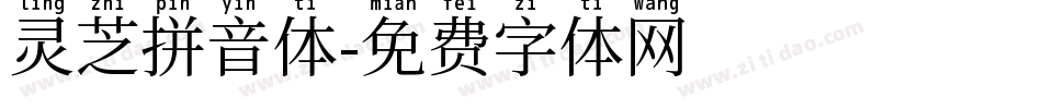 灵芝拼音体字体转换