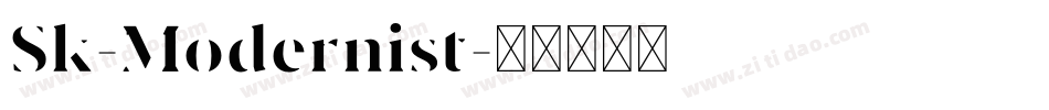 Sk-Modernist字体转换