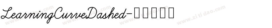 LearningCurveDashed字体转换