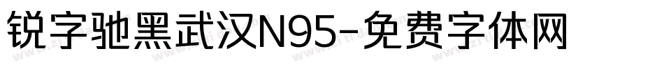 锐字驰黑武汉N95字体转换