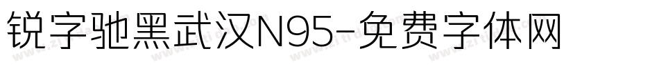 锐字驰黑武汉N95字体转换