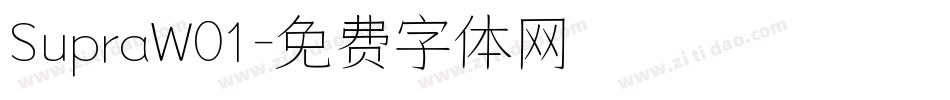 SupraW01字体转换