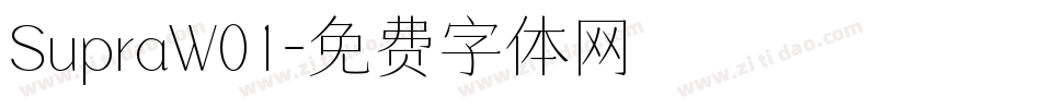 SupraW01字体转换