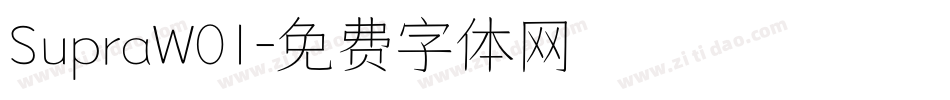 SupraW01字体转换