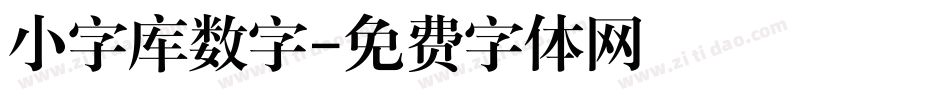 小字库数字字体转换