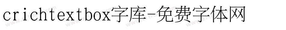 crichtextbox字库字体转换