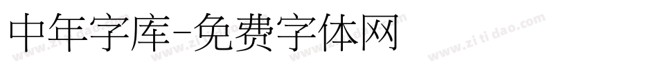 中年字库字体转换