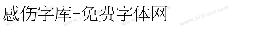 感伤字库字体转换