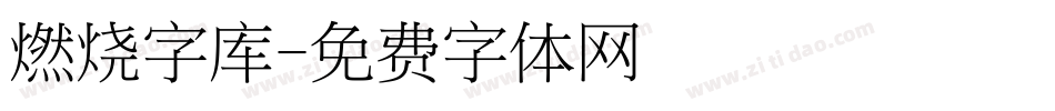 燃烧字库字体转换