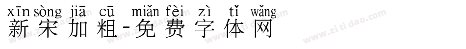 新宋加粗字体转换