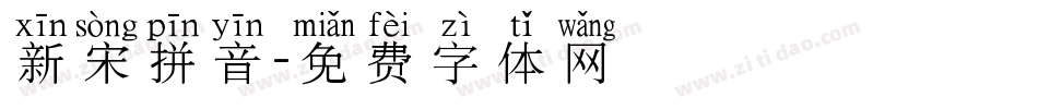 新宋拼音字体转换