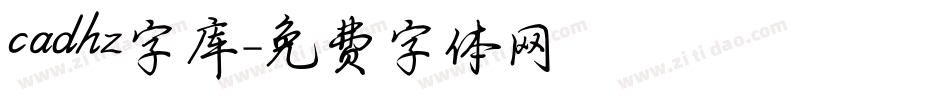 cadhz字库字体转换