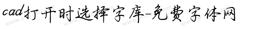 cad打开时选择字库字体转换