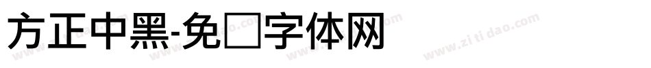 方正中黑字体转换