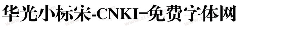 华光小标宋_CNKI字体转换