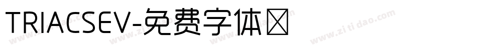 TRIACSEV字体转换