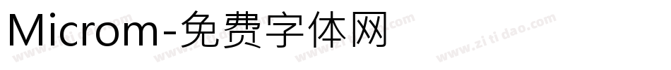 Microm字体转换