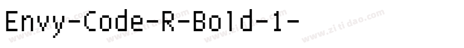 Envy-Code-R-Bold-1字体转换