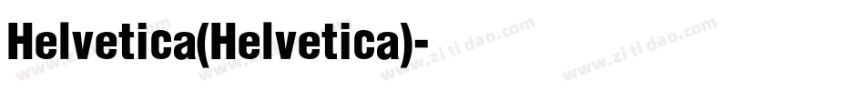 Helvetica(Helvetica)字体转换