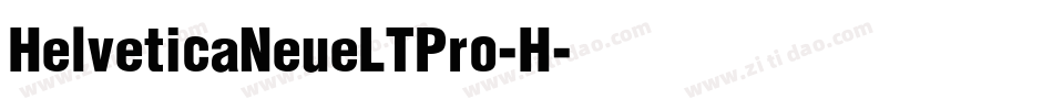 HelveticaNeueLTPro-H字体转换